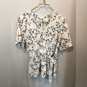 Sienna Sky Floral Wrap Blouse
